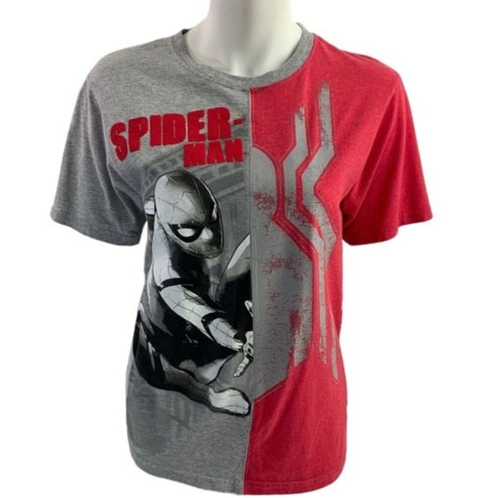 Marvel Spider-Man Graphic Tee Kids Red Gray XL